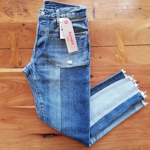 Levi's Denim - Levi's 501 Straight Leg Crop Ankle Jeans W28 L27